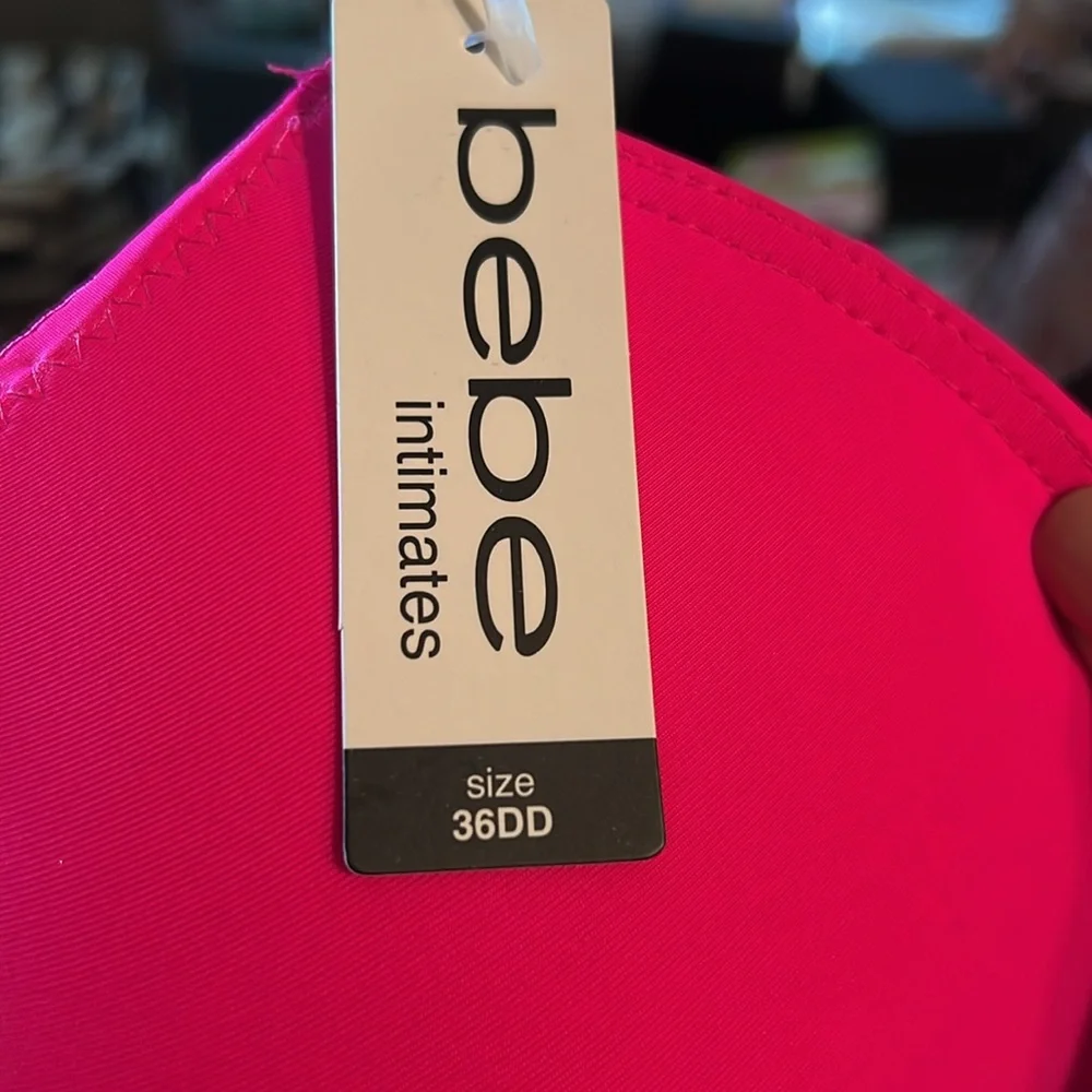 bebe intimates NWT Size 36DD Pink and White Gentle Lift Full Cover Bras (I003) - Picture 12 of 14